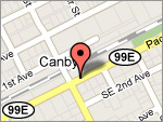 map to Canby Carwash & Auto Lube